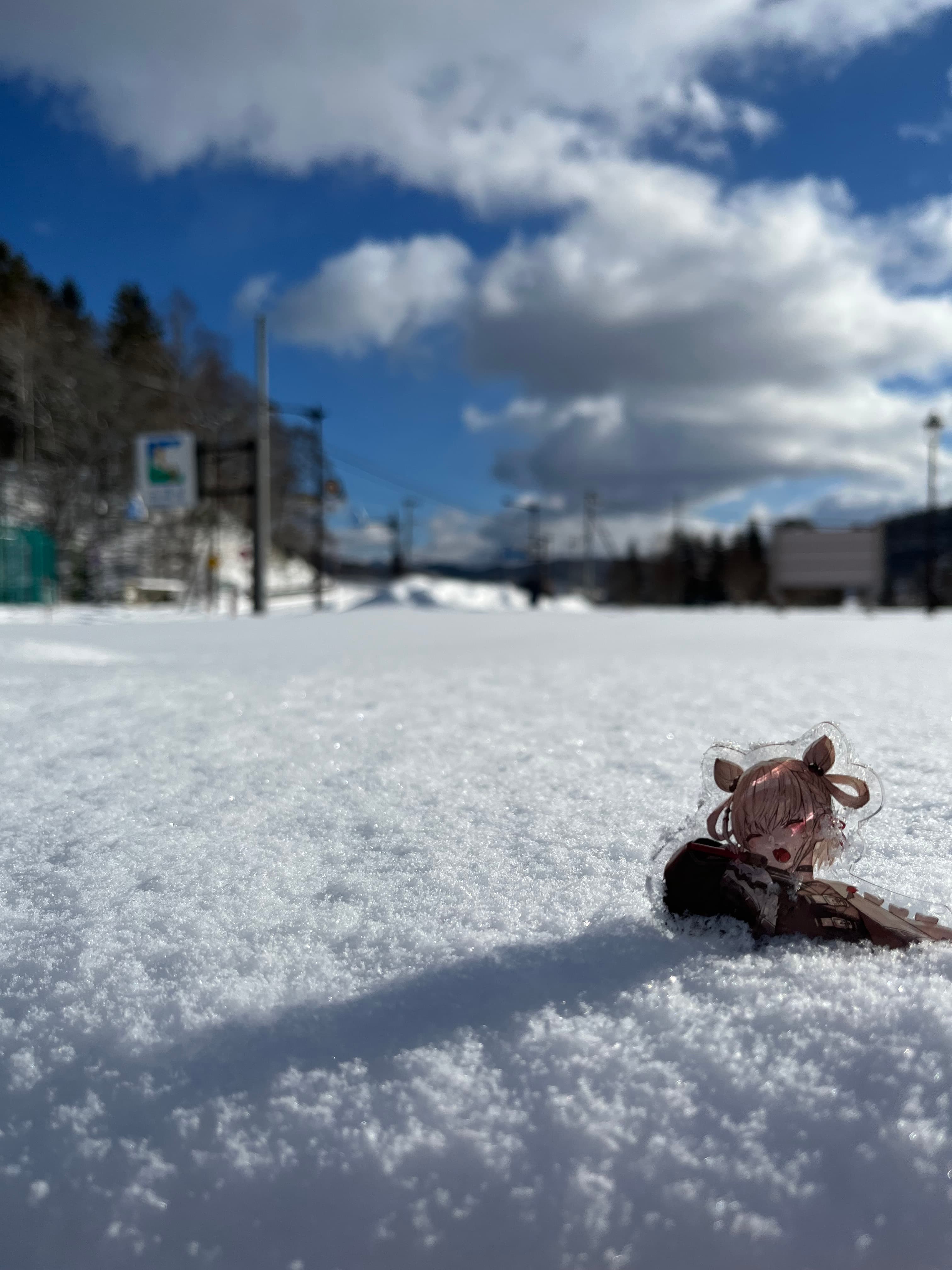 帶著立牌出遊北海道
